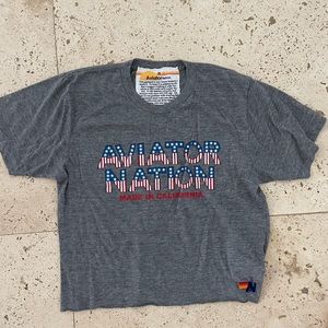 Aviator Nation Cropped T-Shirt